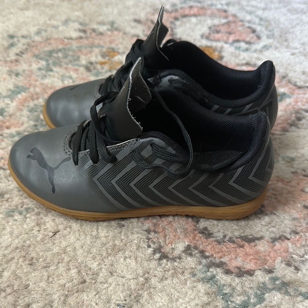 Puma Gray Indoor Soccer Shoes